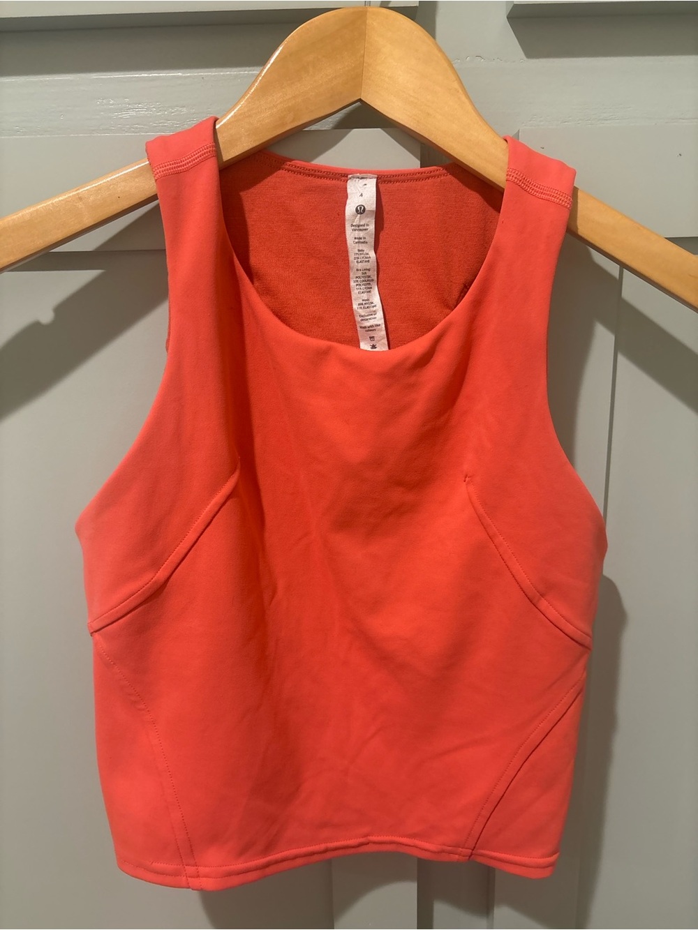 lululemon athletica Coral Racerback Crop Tank